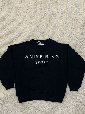 Anine Bing Sport Black Sweater Woman’s Sizes Extra Small & Medium
